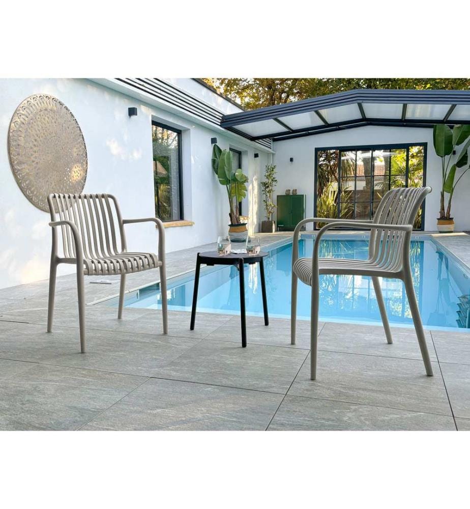 Lot de 2 fauteuils de jardin Tiago - Sable