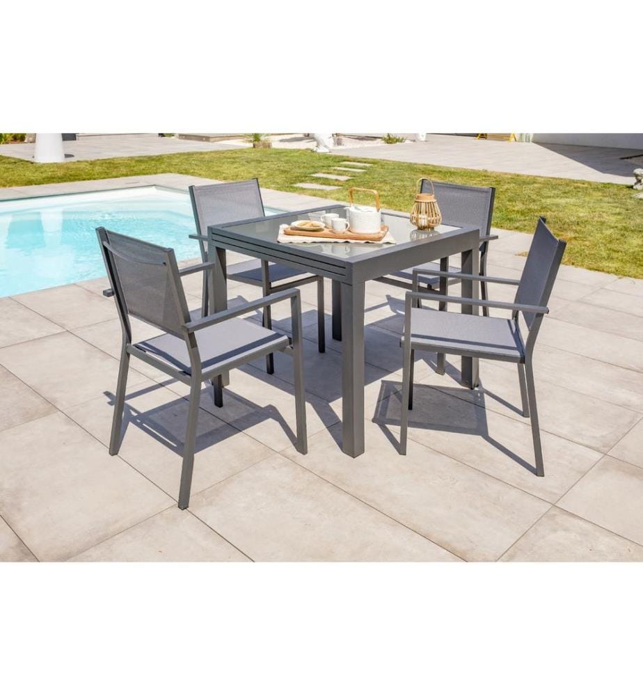 Tolède Garden Armchair - Anthracite Gray