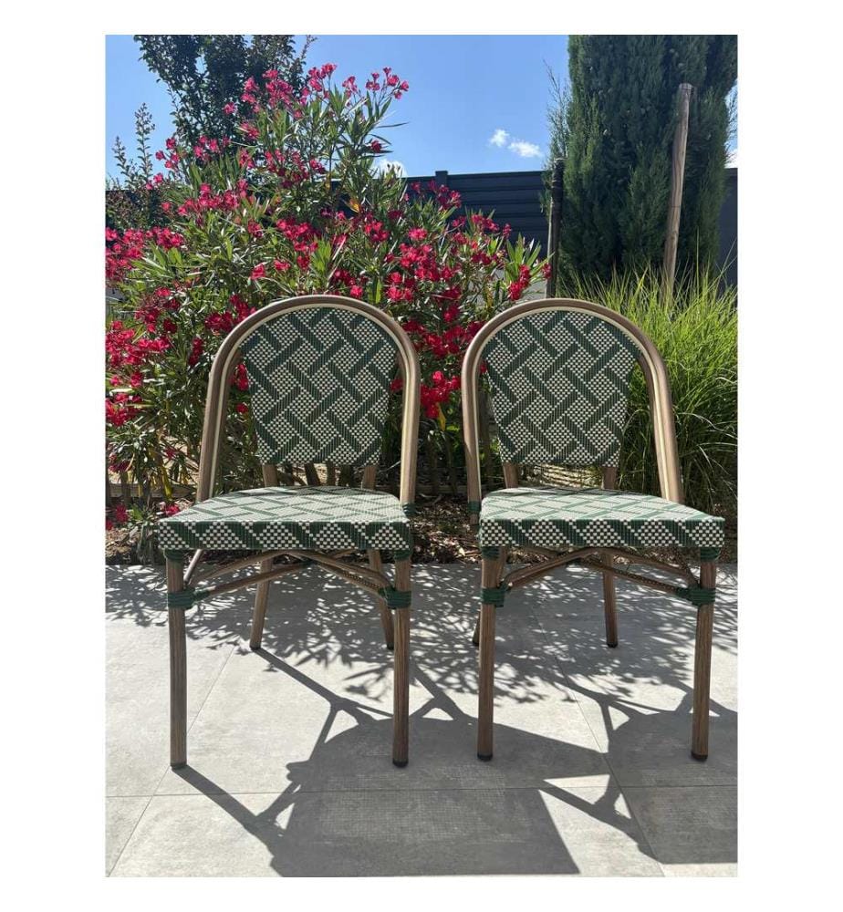 Set di 2 poltrone da giardino Bistro - Verde