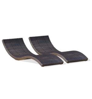 Lot de 2 bains de soleil Cancun - Chocolat