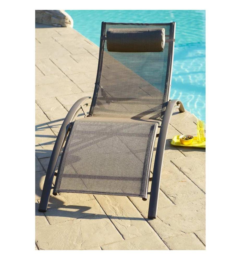 Lot de 2 bains de soleil CL76 - Cappuccino