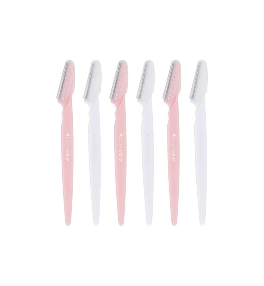 Brushworks Dermaplaners Coudé, 6 pièces