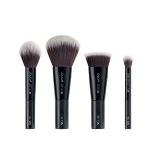 Brushworks Minis de maquillage On The Move Noir, 4 pièces
