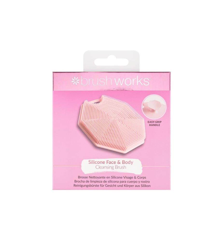 Brushworks Brosse de nettoyage Silicone, visage et corps