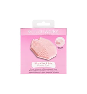Brushworks Brosse de nettoyage Silicone, visage et corps