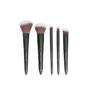 Brushworks Set de pinceaux de maquillage On The Go, voyage, 5 pièces
