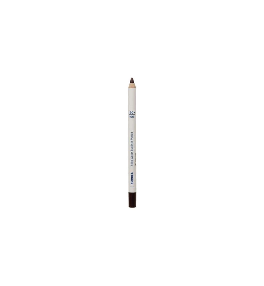 KORRES Eyes - Solid Color Eyeliner Pencil Brown 02 Weiches Braun