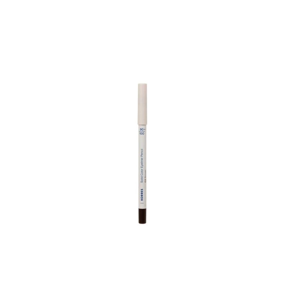 KORRES Eyes - Solid Color Eyeliner Pencil Brown 02 Weiches Braun