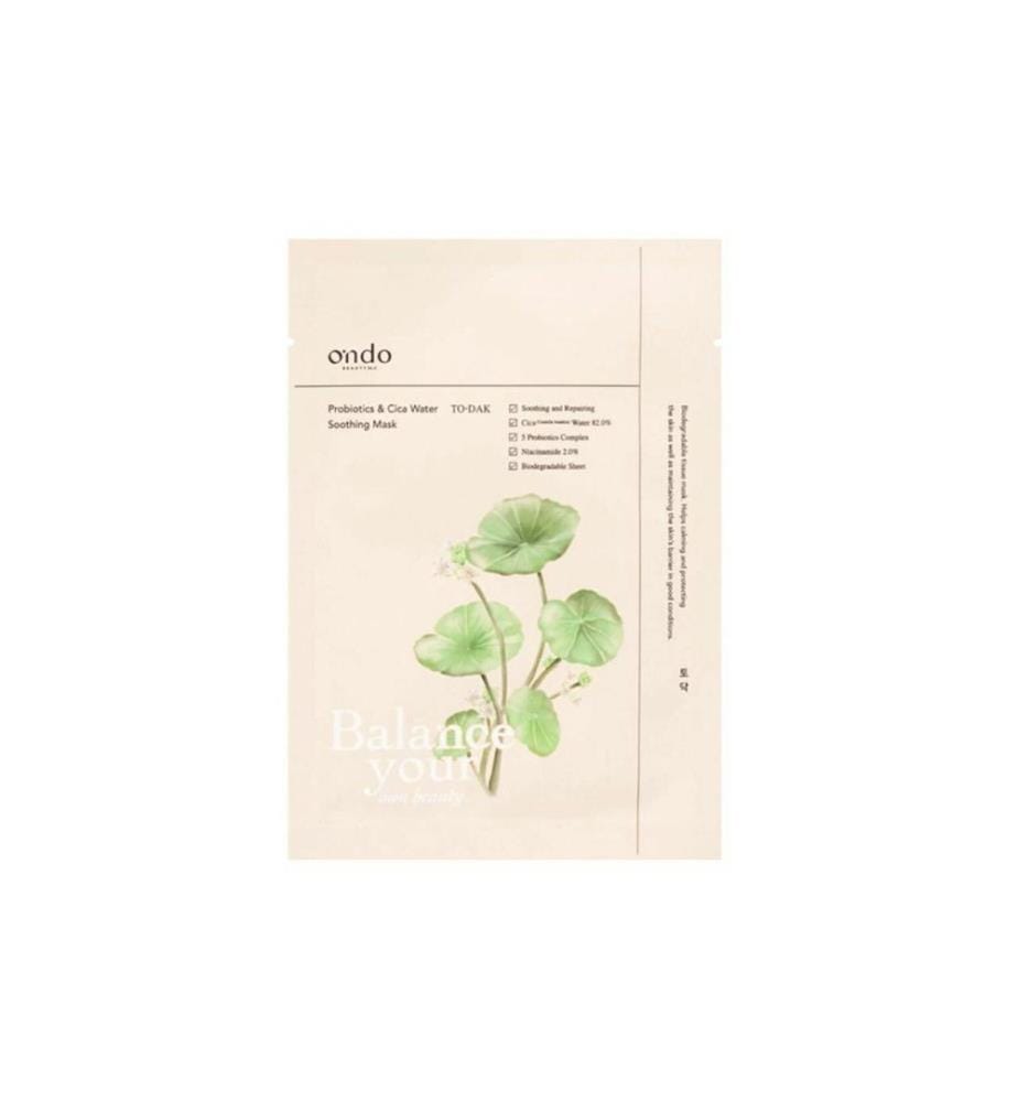 Ondo Beauty 36.5 Probiotika & Cica Wasser Beruhigungsmaske 25 ml
