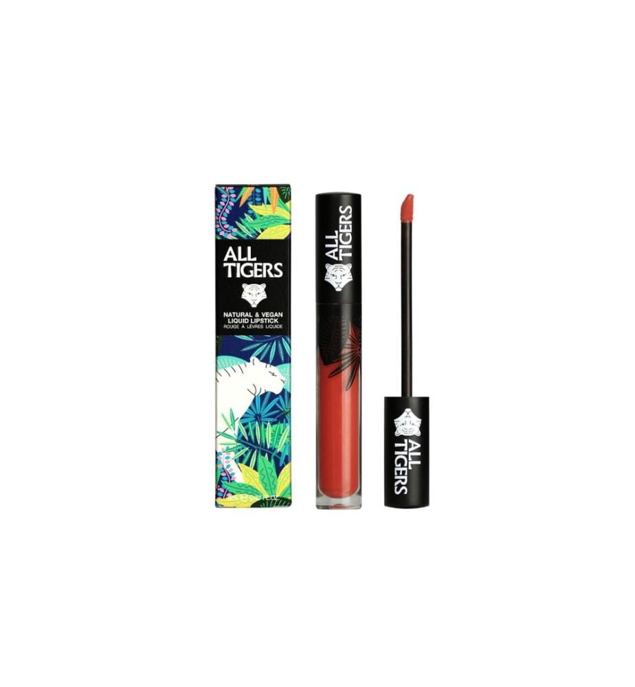 all tigers Natural & Vegan Liquid Lipstick 683 Rosewood Pink