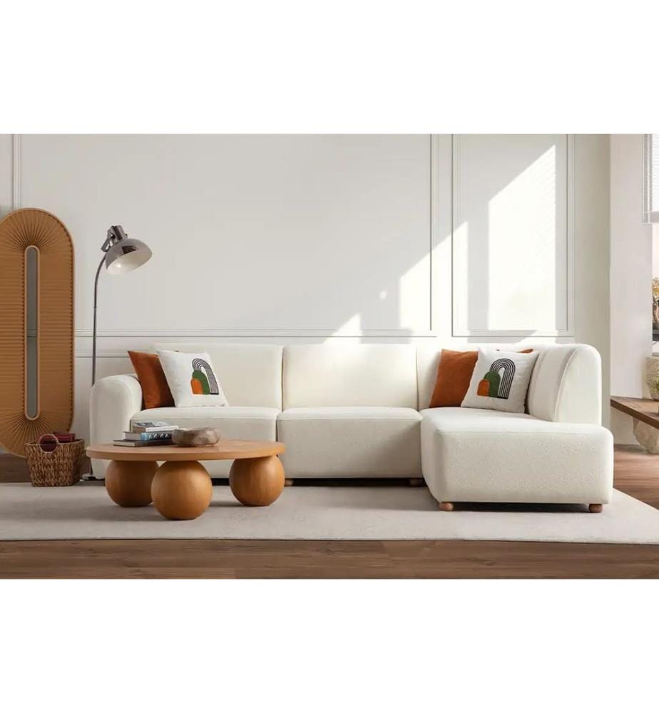 Ecksofa S-Loft Right - Weiss