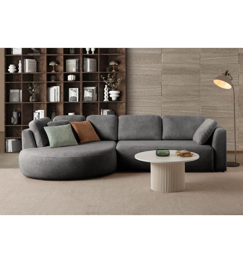 Ecksofa „Venezia“ (links) - Anthrazit