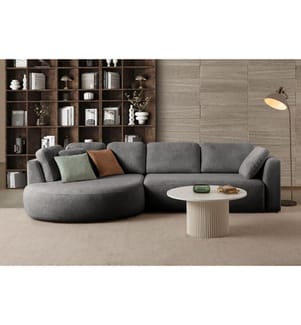 Ecksofa „Venezia“ (links) - Anthrazit