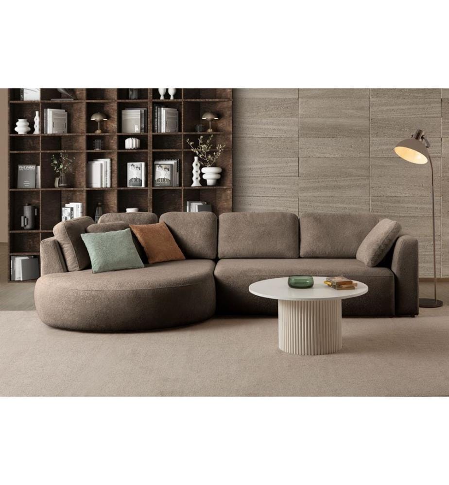 Ecksofa „Venezia“ (links) - Dunkelbraun