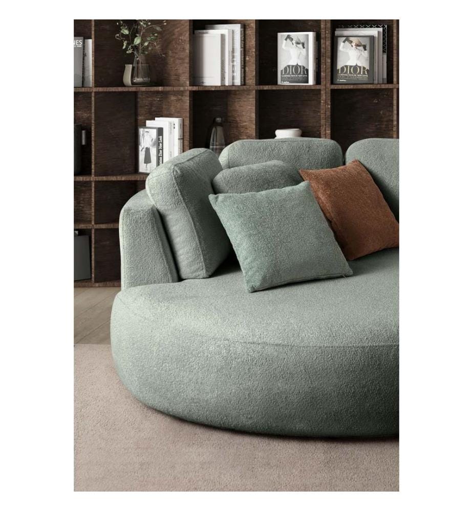 Ecksofa „Venezia“ (links) - Flüssiggrün