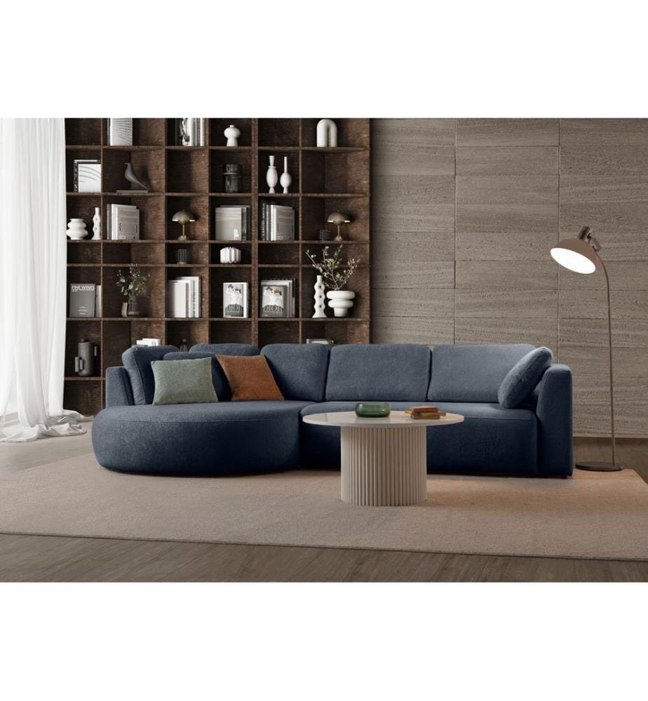 Ecksofa „Venezia“ (links) - Marineblau