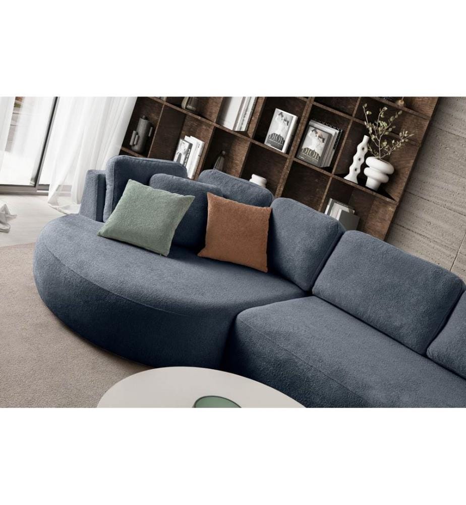 Ecksofa „Venezia“ (links) - Marineblau