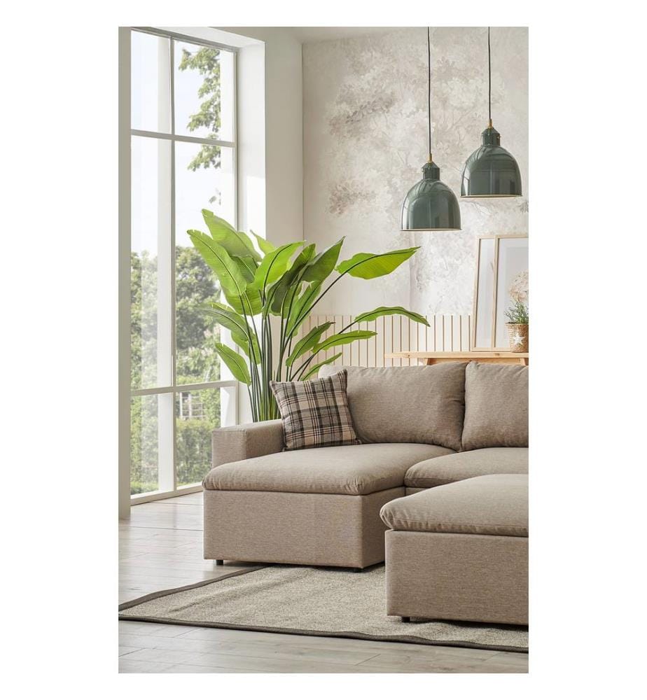 Ecksofa Flov – Cremefarben