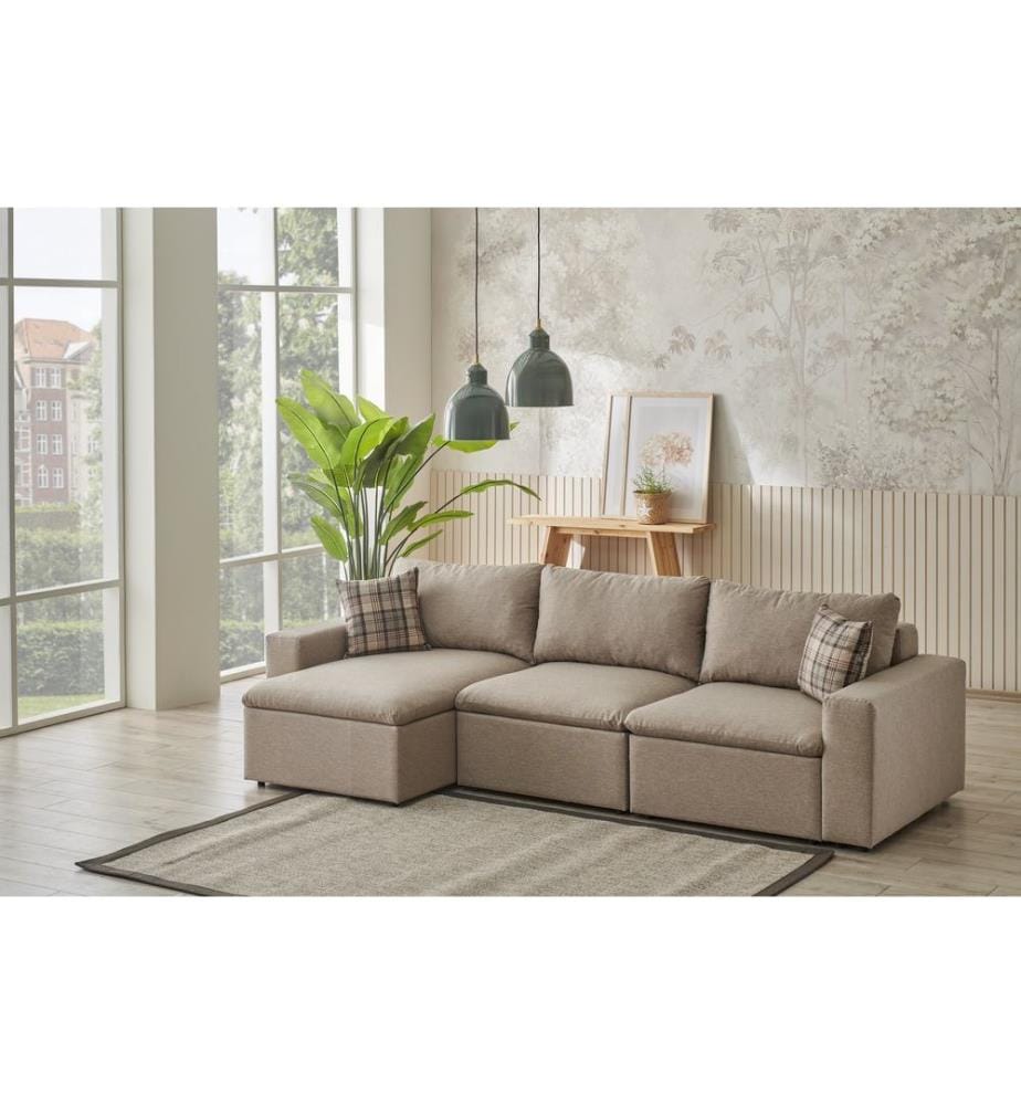 Ecksofa Flov – Cremefarben
