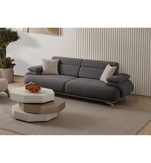 3-Sitzer-Sofa Bonjo Silver - Anthrazit