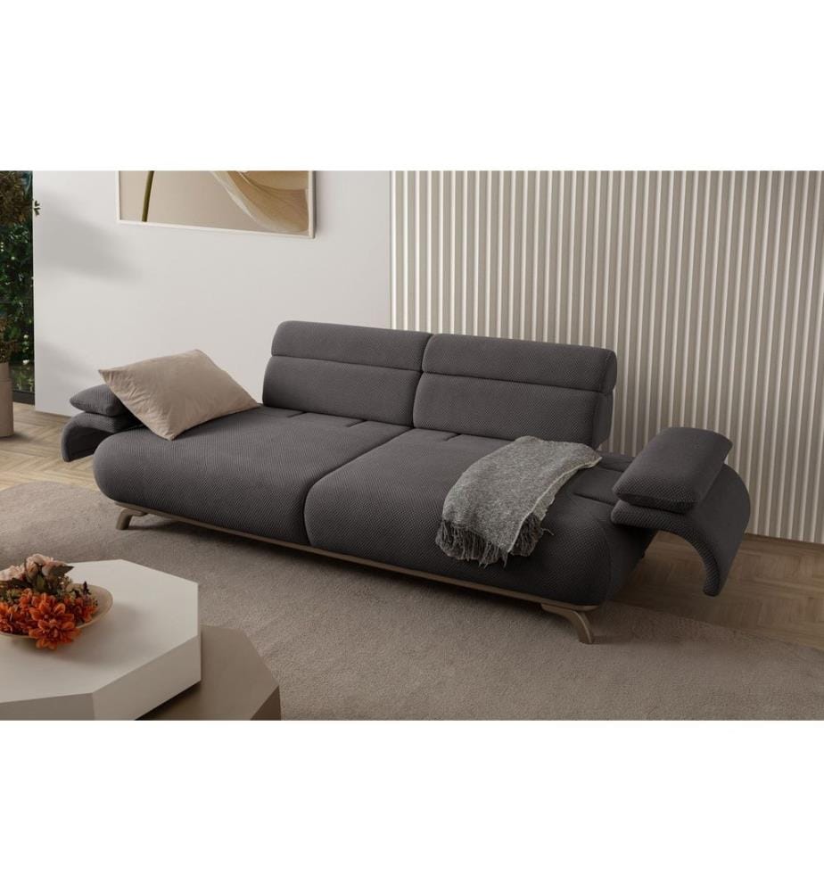 3-Sitzer-Sofa Bonjo Silver - Anthrazit