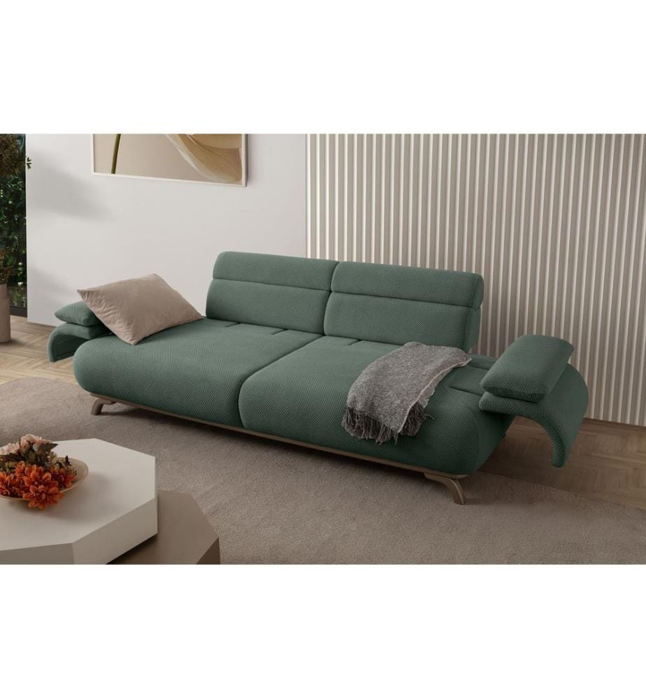 Bonjo 3-Sitzer-Sofa Silber - Grün