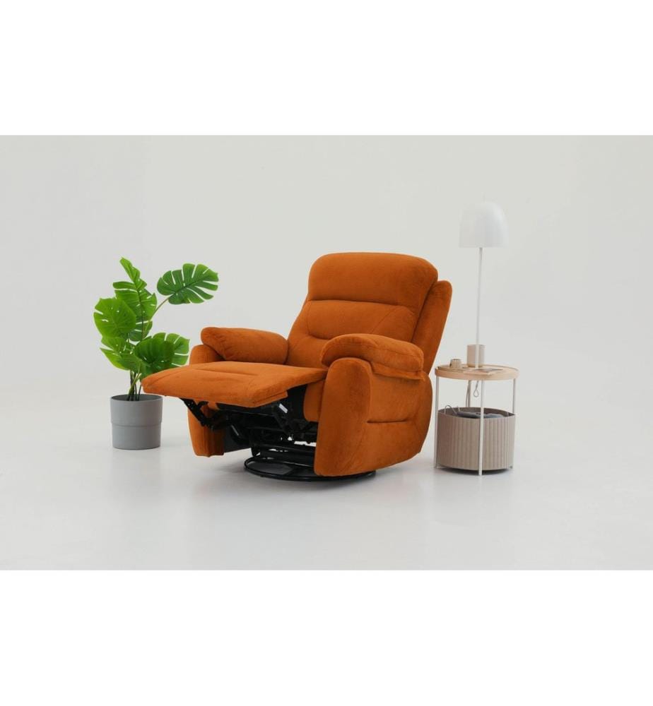 Comfort Manual Lehnsessel - Rot Tuile