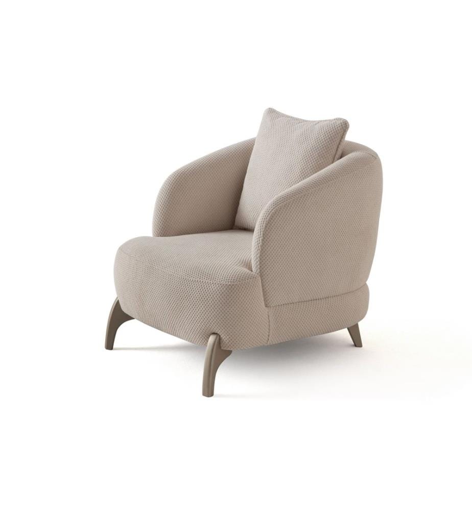 Ohrensessel Bonjo Silber - Beige