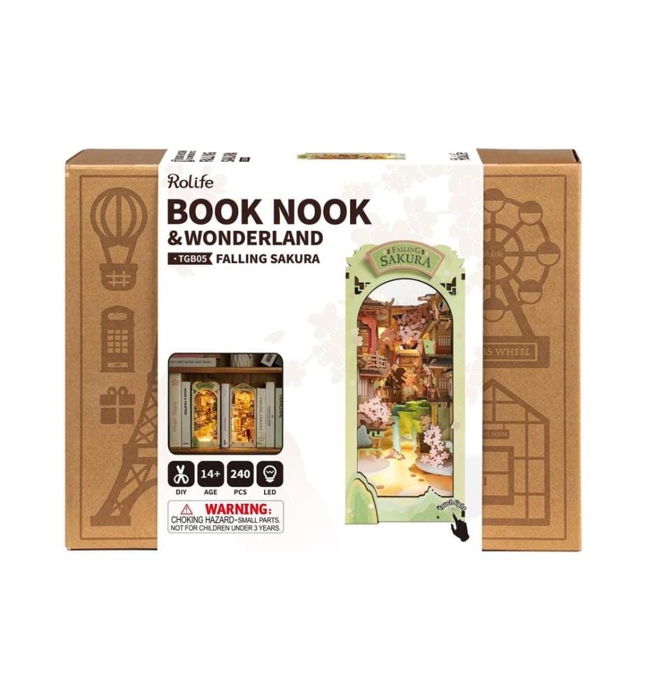 Rolife Kit de construction Book Nook Falling Sakura