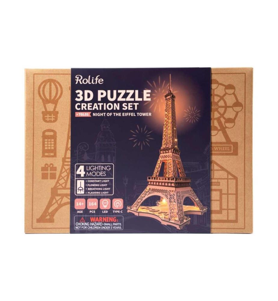 Kit de construction Rolife Night Of The Eiffeltower