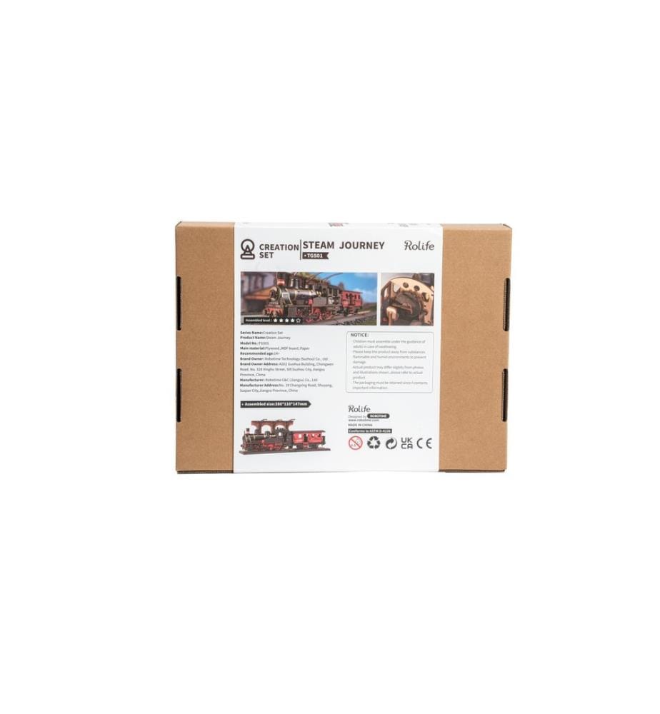 Rolife Kit de construction Steam Journey 365 pièces