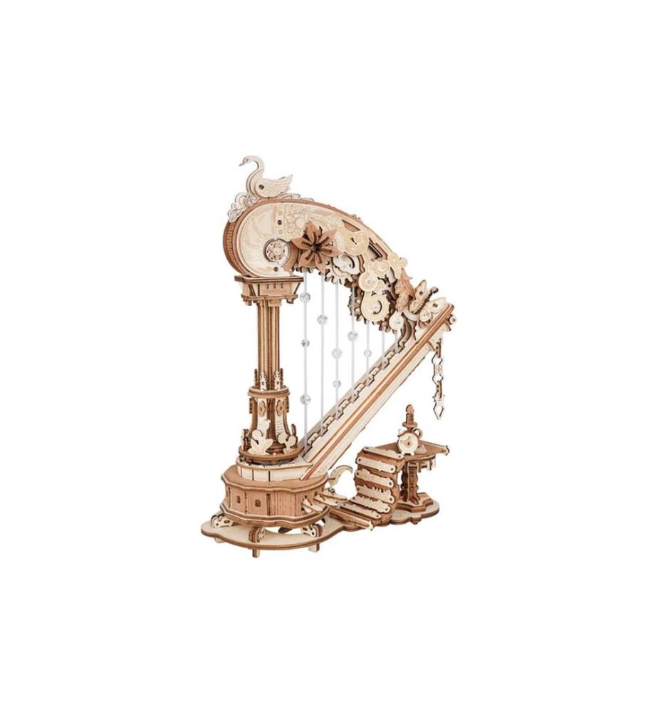 Rolife Building Kit Magic Harp Music Box Rococo Style Mechanical