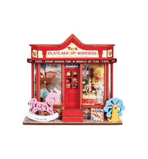 Rolife Kits de montage Whimsy Toy Shop Magasin de jouets en bois à monter 1:32