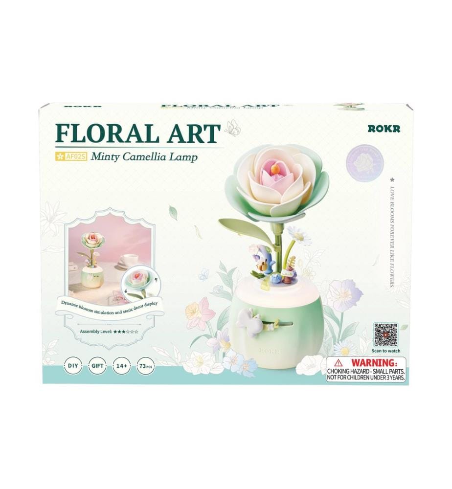 Rolife Bausatz Minty Camellia Lamp Animiertes Nachtlicht