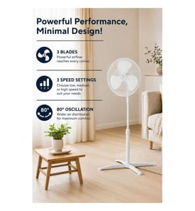 Ventilator, Weiss, 100 % ABS