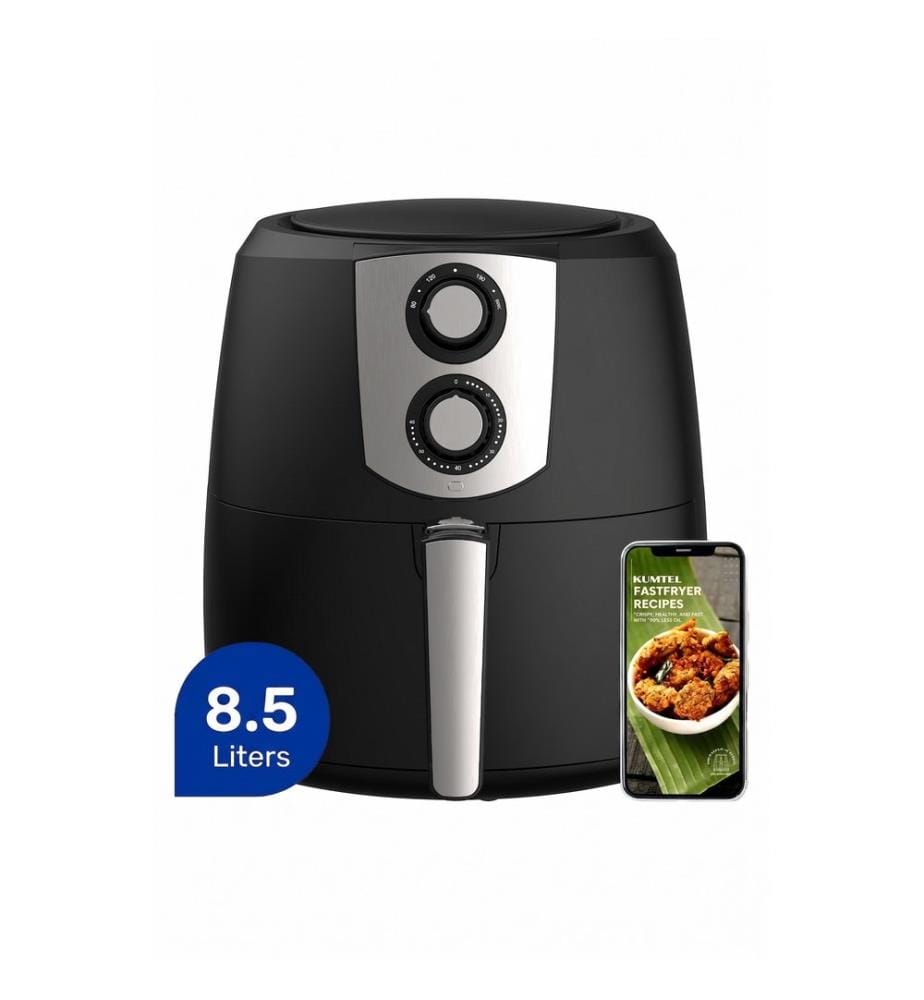 Friggitrice ad aria, nera, Materiale: ABS