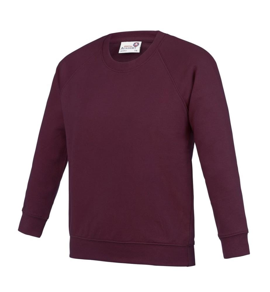 AWDis Academy Kinder Schul Sweatshirt, Rundhals