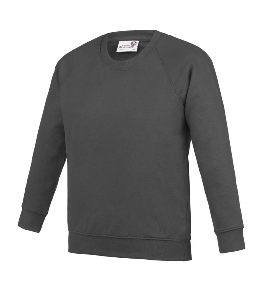 AWDis Academy Kinder Schul Sweatshirt, Rundhals