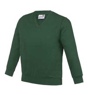 AWDis Academy Kinder Junior Schul Sweatshirt mit V-Ausschnitt
