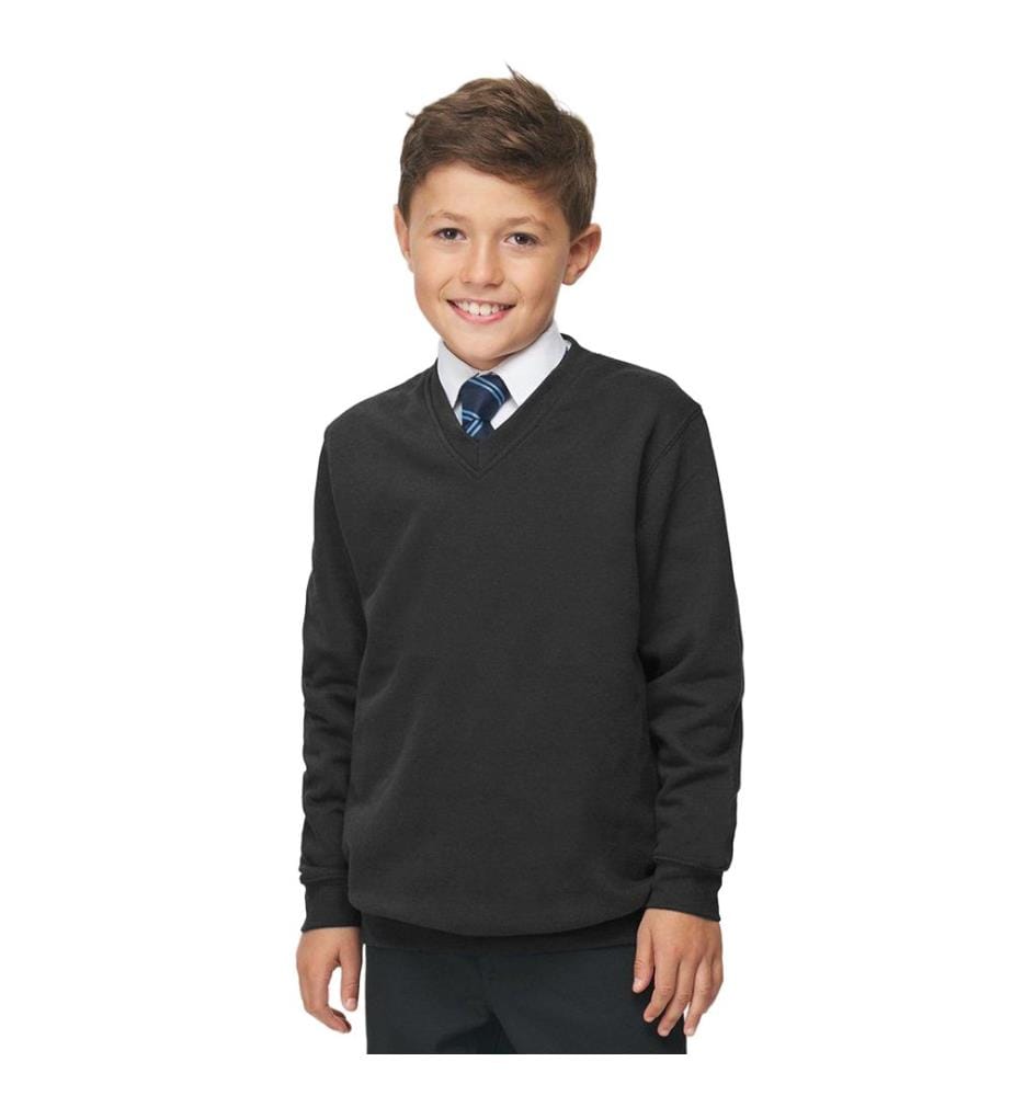 AWDis Academy Kinder Junior Schul Sweatshirt mit V-Ausschnitt (2 Stück/Packung)