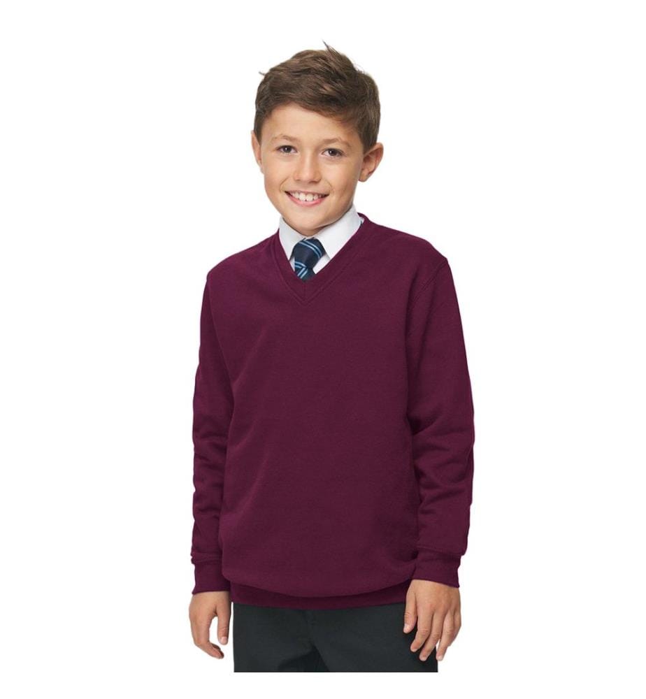 AWDis Academy Kinder Junior Schul Sweatshirt mit V-Ausschnitt (2 Stück/Packung)