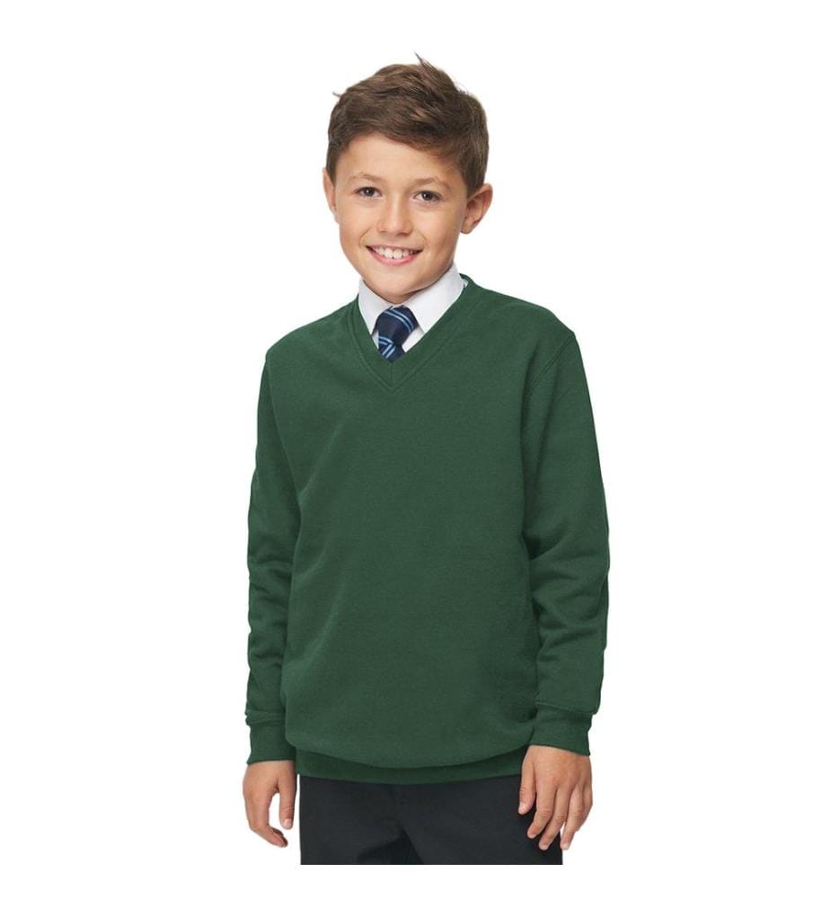 AWDis Academy Kinder Junior Schul Sweatshirt mit V-Ausschnitt (2 Stück/Packung)