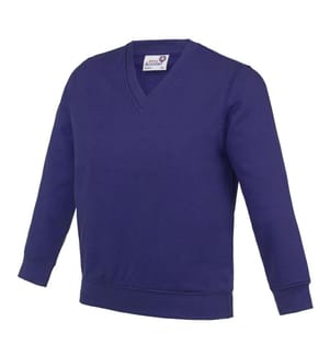 AWDis Academy Kinder Junior Schul Sweatshirt mit V-Ausschnitt (2 Stück/Packung)