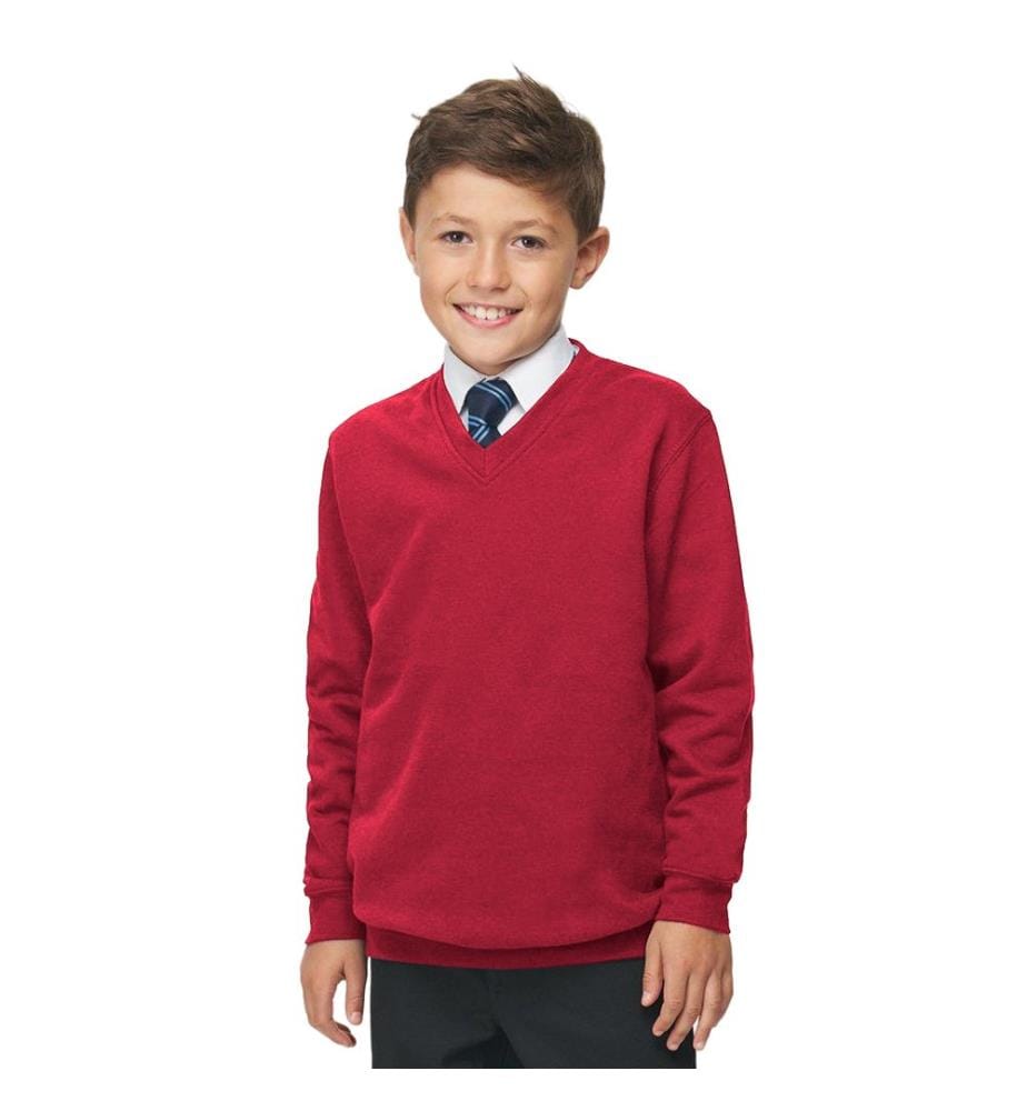 AWDis Academy Kinder Junior Schul Sweatshirt mit V-Ausschnitt (2 Stück/Packung)