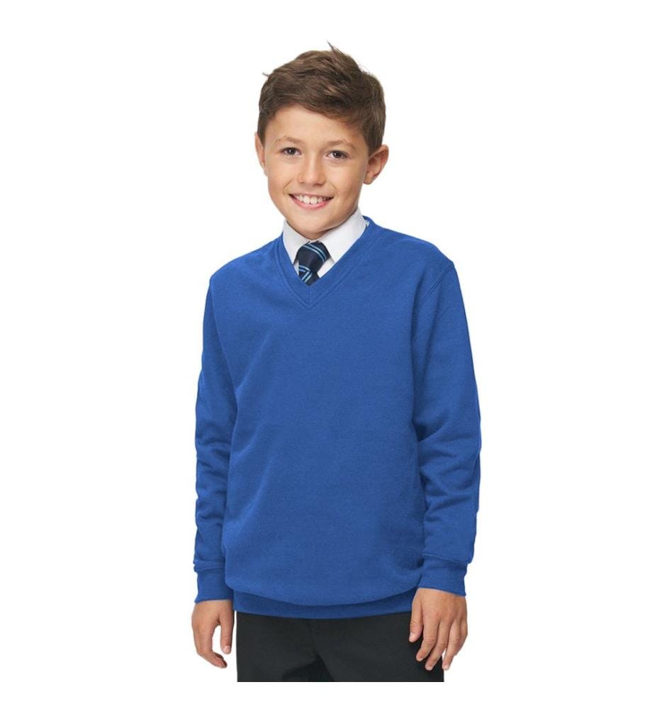AWDis Academy Kinder Junior Schul Sweatshirt mit V-Ausschnitt (2 Stück/Packung)