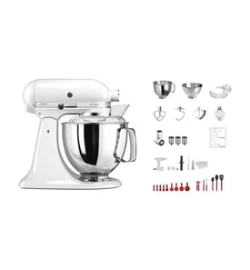 Küchenmaschine mit Zubehör Artisan Swiss Anniversary Set KSM200 - Weiss