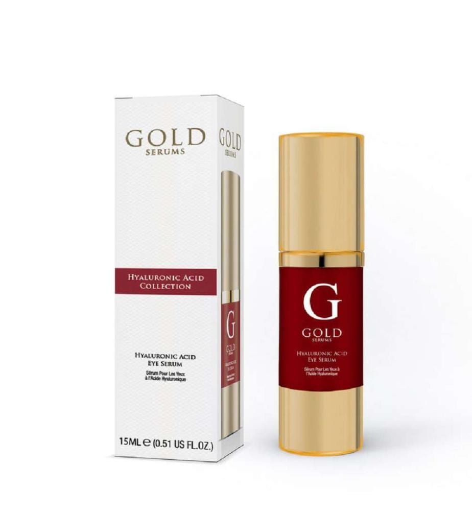 Routine des yeux à l'acide hyaluronique Gold Serums
