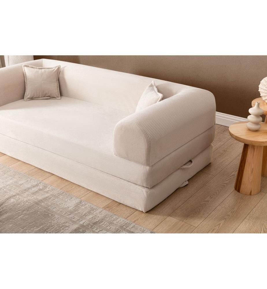 Legom Eco 3-Sitzer Schlafsofa - Creme