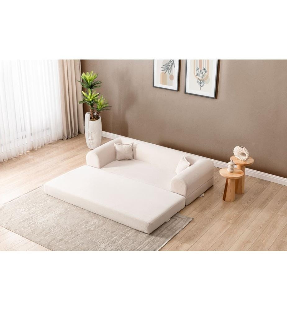 Legom Eco 3-Sitzer Schlafsofa - Creme