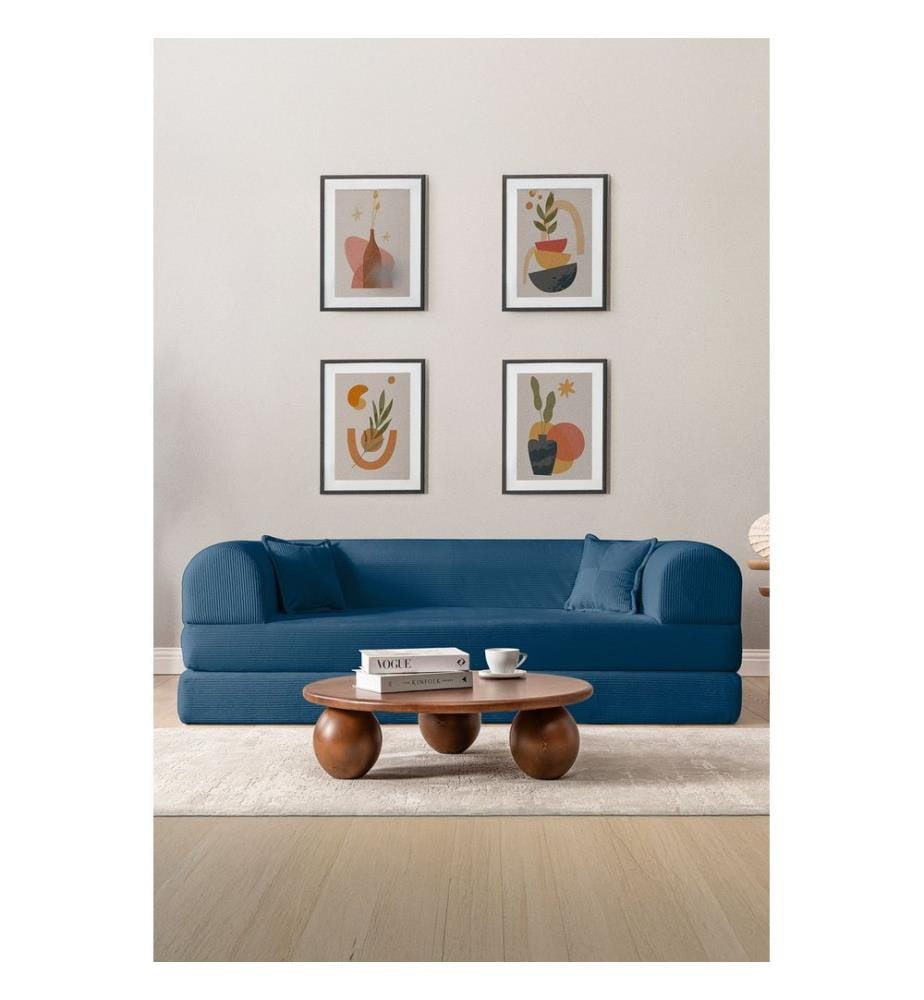 Legom Eco 3-Sitzer Schlafsofa - Blau